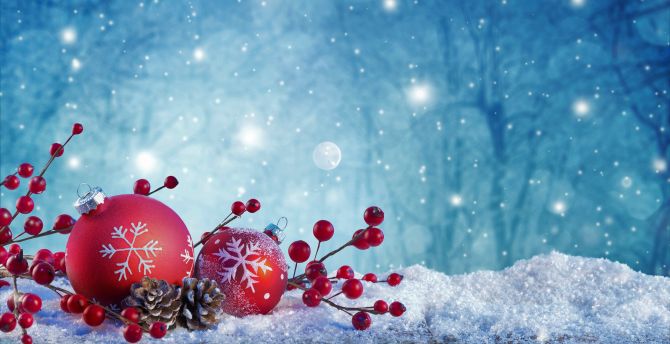 Wallpaper christmas, ornaments, decorations, holiday, 2017 desktop wallpaper,  hd image, picture, background, f558c2 | wallpapersmug