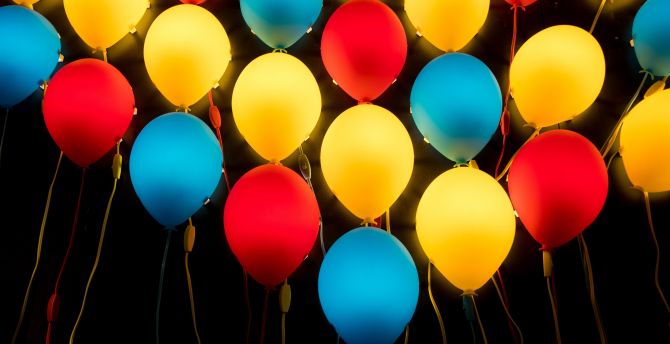 Colorful, balloons, party wallpaper