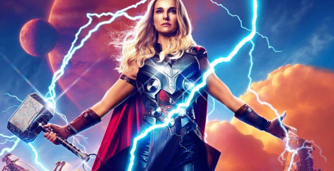 Jane Foster, Thor: Love and Thunder, 2022 movie wallpaper