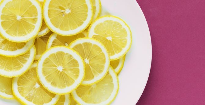 Lemon, slices, fruits wallpaper