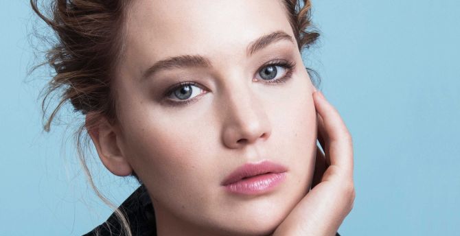 Jennifer Lawrence, beautiful, face, 2018 wallpaper