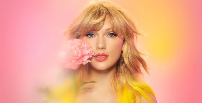 Taylor Swift, blonde singer, Apple music, 2020 wallpaper