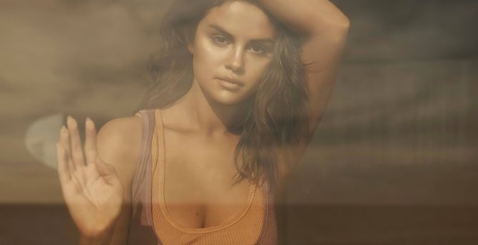 Selena Gomez, WSJ magazine, brunette singer, celebrity wallpaper