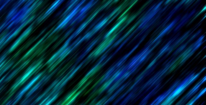 Lines, obliquely, blue-green lines, blur, abstract, art wallpaper