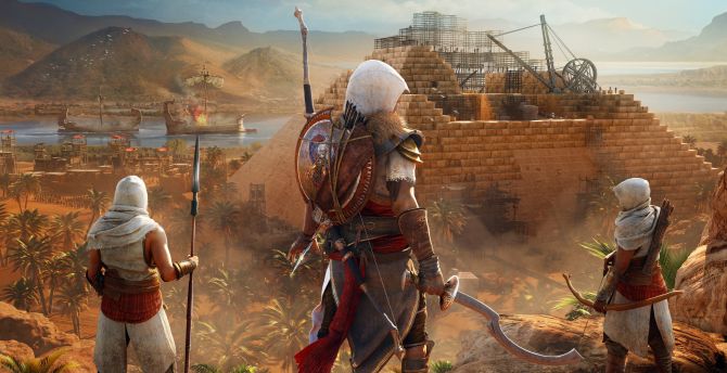 Assassin's Creed: Origins, the hidden ones, video game wallpaper