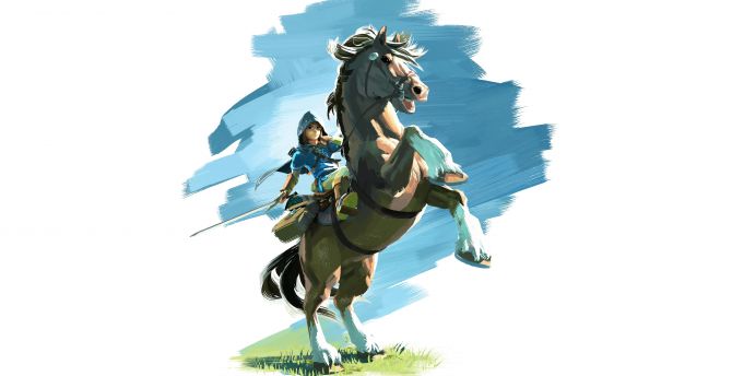 The Legend of Zelda: Breath of the Wild, video game, horse ride wallpaper