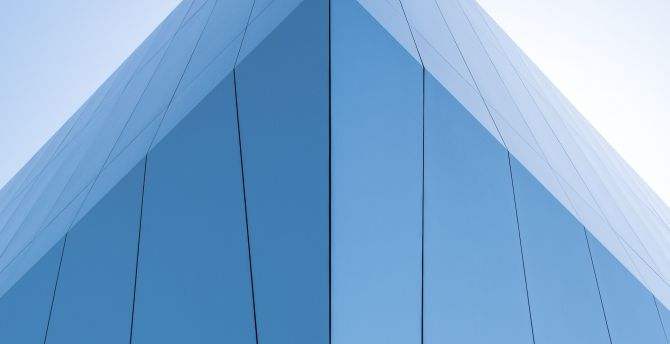 Wallpaper urban building, facade, blue desktop wallpaper, hd image ...