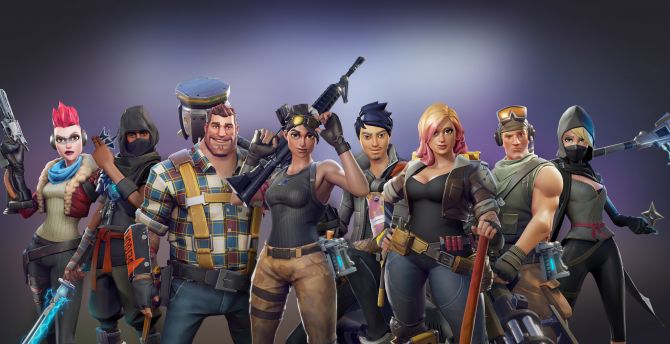 All characters, video game, Fortnite wallpaper
