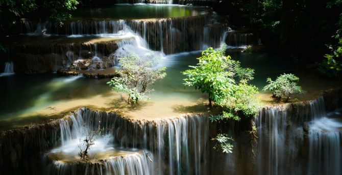 Adorble, Thailand waterfall, nature wallpaper
