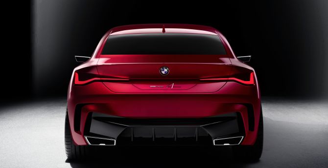 Rear-view, BMW Concept 4, 2019 wallpaper