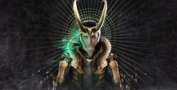 Disney and marvel series, Loki 2, glowing eyes wallpaper