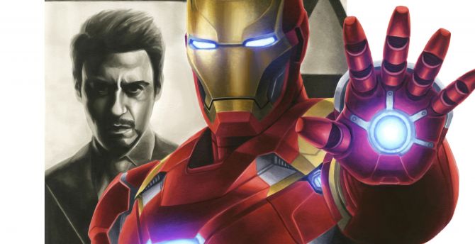Iron man, artwork, 2018 wallpaper