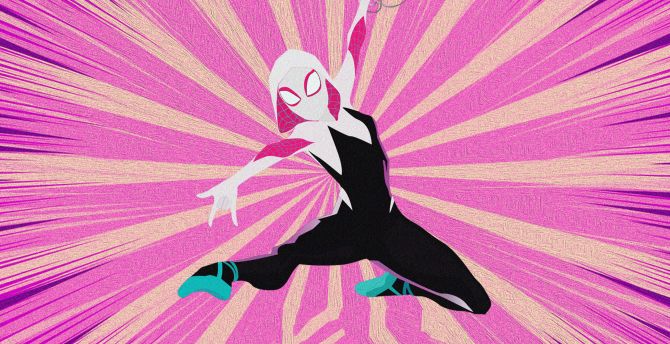 Spider-gwen, superhero, artwork wallpaper