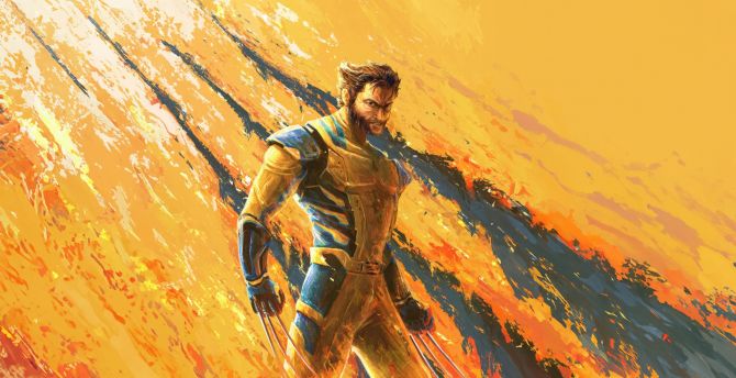 Wolverine in 2023 movie, Deadpool 3, fan art wallpaper