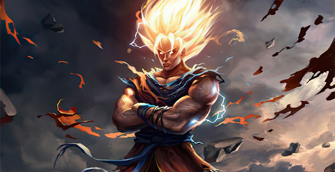 Goku Super Saiyan 5 Wallpaper iPhone - Wallpaper HD 2023