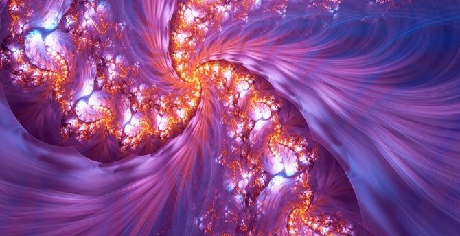 Swirl, colorful, fractal, pattern wallpaper