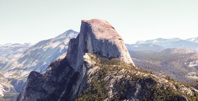 Half Dome, Yosemite valley, national park, nature wallpaper