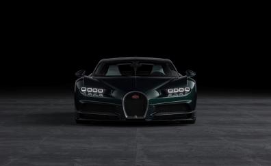 Striking Green Bugatti Chiron of 2023, luxury car