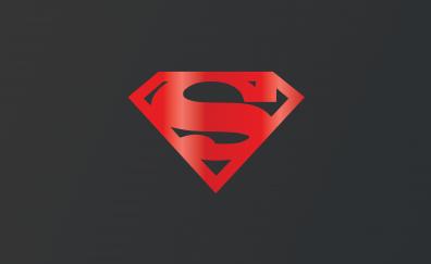 Superman, logo, minimal, dc superhero