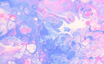 Paint, artwork, pink-blue texture