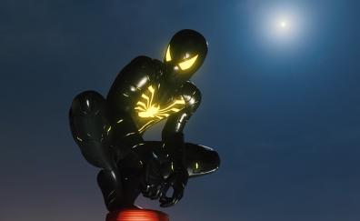 Spider-man, armour, MK II suit, dark, black