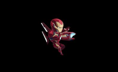 Iron man, bleeding edge armor, artwork, minimal