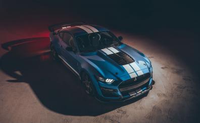 2023 Ford Mustang Shelby GT500, blue sports car