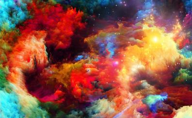 Abstract, rainbow, color, explosion