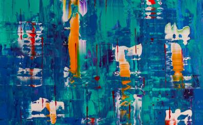 Abstract painting, colorful, modern art