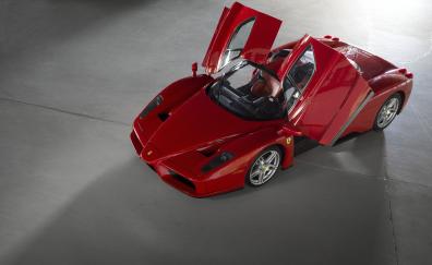 Ferrari car, red, 2022