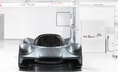 Aston martin valkyrie, at showroom, front