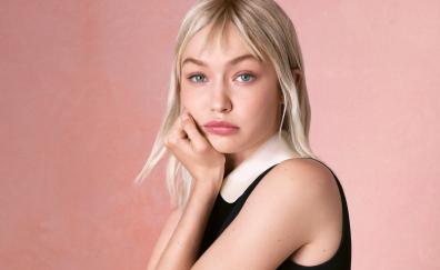 Gigi Hadid, blonde, pretty model, 2023