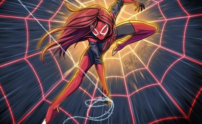 Spider-MJ, spider-girl, artwork