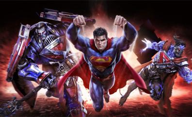 Superman, Infinite Crisis, superhero, artwork