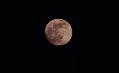 Full moon, lunar night