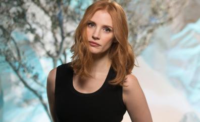 Curious, celebrity, Jessica Chastain, red head