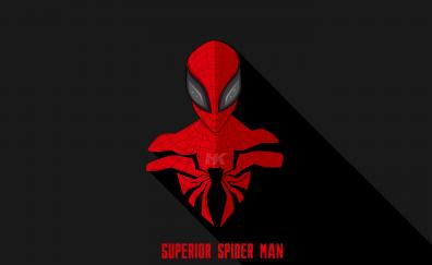 Superior, Spider-man, mimimalist, artwork