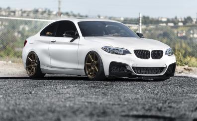 BMW 2 Series, white, luxury car