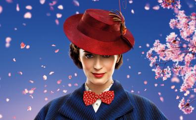 Emily Blunt, Mary Poppins Returns, smile, movie