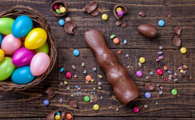 Chocolate, bunny, easter, eggs