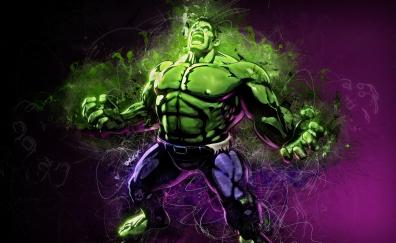 Angry hulk, marvel, superhero, fan art