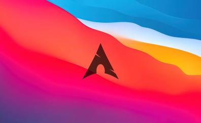 Arch Linux, logo, colorful