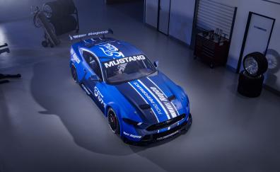 2021 Blue Ford Mustang GT supercar