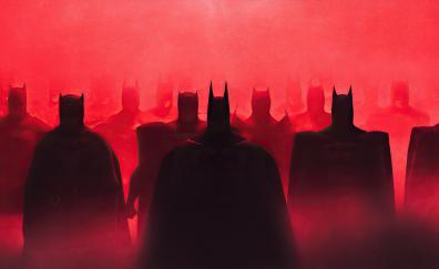 Batmans, all skins, silhouette