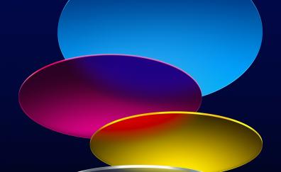 iPadOS 16, abstract, colorful circles