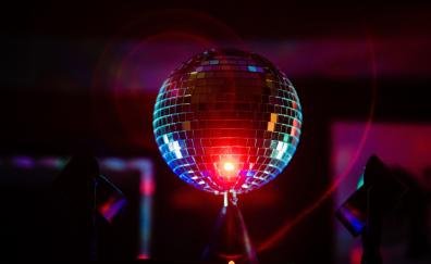 Disco ball, laser light, led