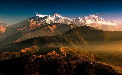 Mountain, Nepal, Himalaya, mountains range