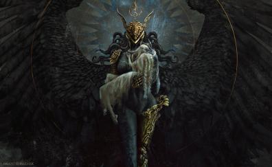 Elden Ring, black Angel, game art