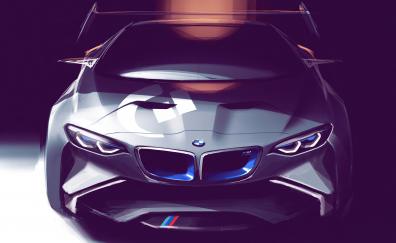 BMW Vision Gran Turismo, future car, artwork