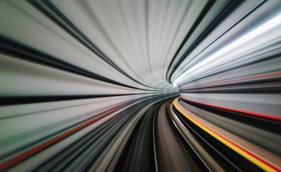 Tunnel, abstract, motion blur